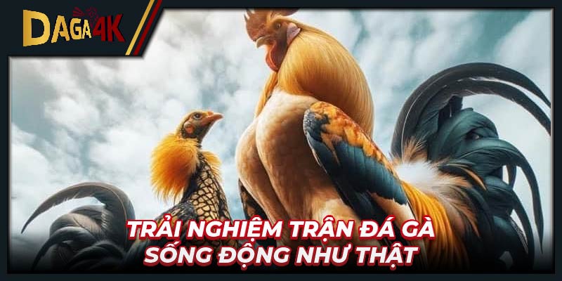 Trải nghiệm trận đá gà sống động như thật