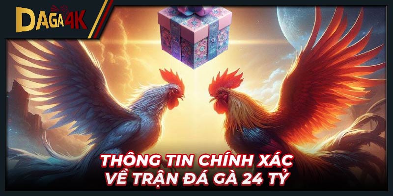 Thông tin chính xác về trận đá gà 24 tỷ