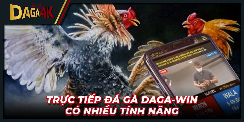 Trực tiếp đá gà Daga-win có nhiều tính năng